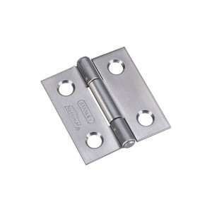 Cabinet Hinge- Stainless Steel- 1.5"- 2 Pack With Screws- Removable Pin