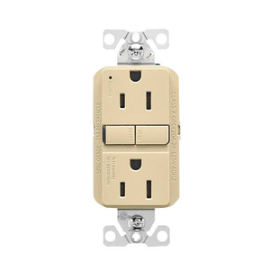 GFCI- Duplex Outlet- 15 Amp- Ivory