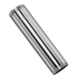 Tubular Drain- 1 1/4" x 6"- Pipe- Chrome Plated Brass- 20 Ga