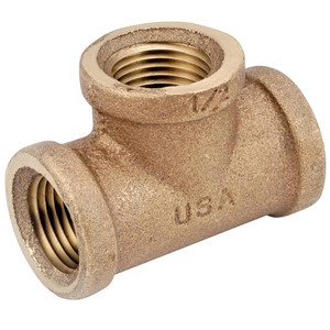 Brass Pipe- Fittings- 1"- Tee