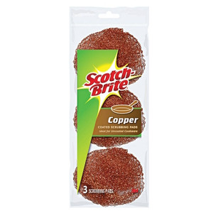 Scouring Pads- Copper-  3 Pack