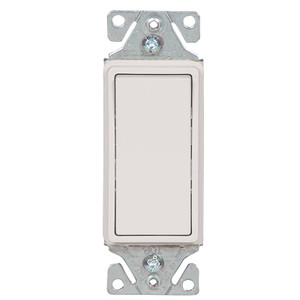 Wall Toggle Switch- Deco- 3 Way- 120/277 VAC- 15 Amp- White