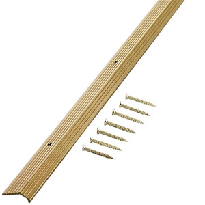 Carpet Trim- 36" x 7/8"- Aluminum- Satin Brass Finish