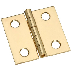 Hinge- 3/4" Narrow- Solid Brass- 4 Pack- With Screws