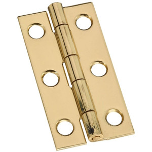 Hinge- Solid Brass- 2" Narrow- 2 Pack- With Screws