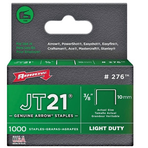 Arrow- JT21- 3/8" Staple- 1000 Pack
