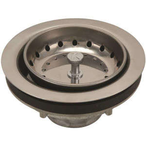 Kitchen Sink Strainer Assembly- Stainless Steel- 3-1/2"-