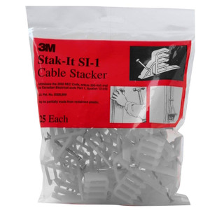 Cable Stacker- 25 Pack- Plastic