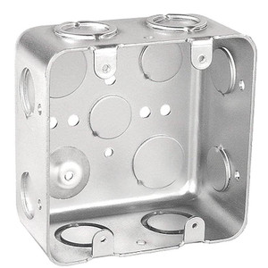 Switch Box- 2 Gang- Surface Mount- 4" x 4" x 2-1/8" Deep