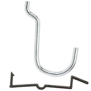 Pegboard- Hook- 1"- Curved-  6 Pack