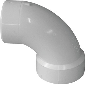 PVC DWV- 1 1/2"- Elbow- 90 Deg- Street
