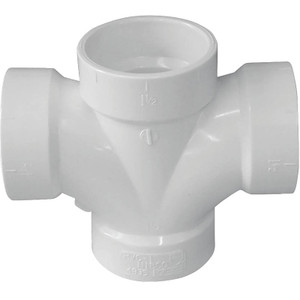 PVC DWV- 2"- Double Tee