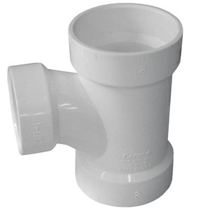 PVC DWV- 2"- Tee x 1-1/2"
