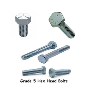 Hex Cap Bolt- Zinc Plated- 5/16-18 x 1-1/2"- Grade 5- 100 Pack