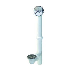 Bath Drain Kit PVC Chrome Plated Trip Lever