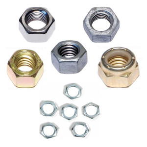 Hex Nut- #10-24- Brass- 100 Pack