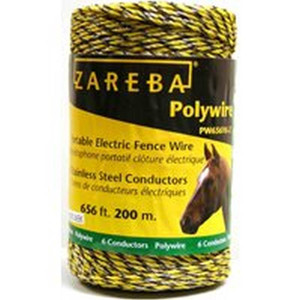 Electric Fence- Polywire- 6 Strand- 656'- Plastic