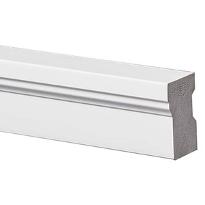 PVC Trim- Brickmould- 1 1/4" x 2" x 8'- White
