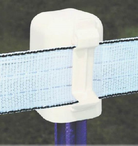 Electric Fence- T-Post Cap & Insulator- For Up To 2" Poly Wire Tape