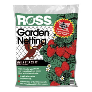 Garden Netting- 72" x 21'- Plastic- Black