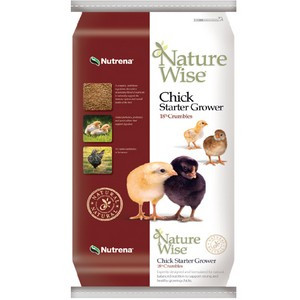 Nature Wise- Chick Starter- Non Medicated- Crumble- 18%- 50 Lb