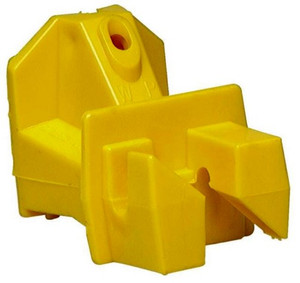 Electric Fence- Wire Insulator- Wood Post- 25 Pack- Yellow