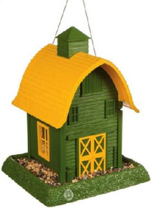 Bird Feeder- Green Barn