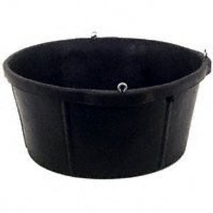 Rubber Feeder Pan- 6.5 Gallon- With Eye Screws