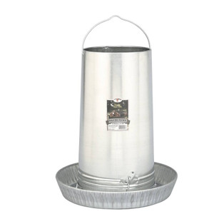 Poultry Feeder- 40 Lb Capacity- Hanging- Galvanized