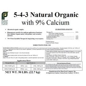 Organic Fertilizer 5-4-3- 50 L