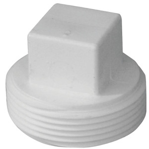 PVC DWV- 2"- Threaded Plug- PVC