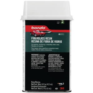 Bondo- Fiberglass Resin With Hardener- Pint