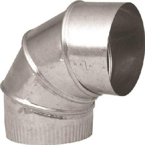 Stove Pipe- Galvanized- 5"- Elbow- Adjustable- 28 Ga