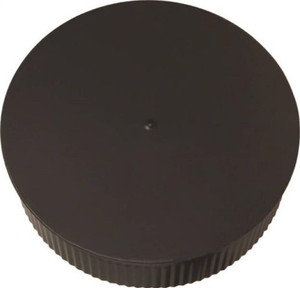 Stove Pipe- Black- 6"- Plug