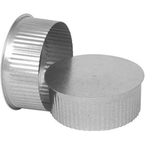 Stove Pipe- Galvanized- 6"- Plug