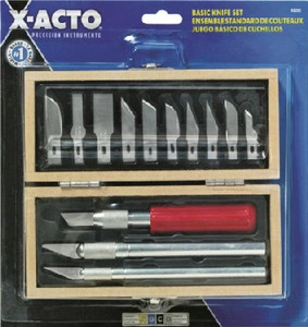 X-Acto X5282 Basic Utility Knife Set- Carry Chest-14 Piece