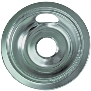 Electric Range- Reflector Drip Bowl- 6"- Chrome- GE & Hotpoint