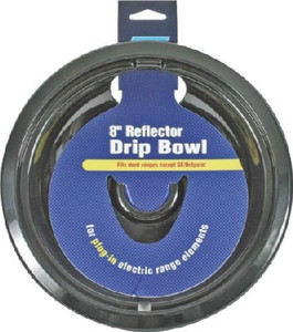 Electric Range- Reflector Drip Bowel- 8"- Porcelain
