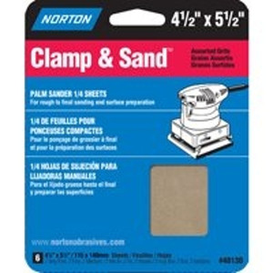 Norton- Palm Sander- 1/4 Sheet- Assortment- 6 Pack