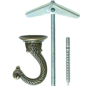 Swag Hook- Jumbo Antique Brass