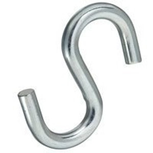 S Hook- 1-1/2" Zinc Plated 5 Pack