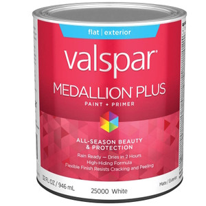 Medallion- 2500- Exterior Paint- Quart- White- Flat