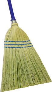 Corn Fiber Broom- Outdoor/Indoor- 40" Metal Handle