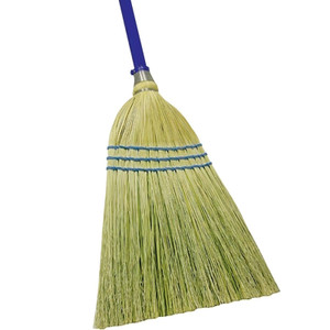 Corn Fiber Broom- Outdoor/Indoor- 40" Metal Handle