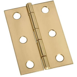 Hinge- Solid Brass- 2 1/2" x 1 3/4"- 2 Pack- With Screws