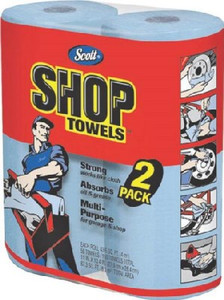 Scott Shop Towels- Jumbo 2 Pack- 11" x 10.4"- 55 Count Per Roll