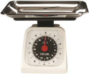 Kitchen Scale- Analog- 22 lb- 5-1/2 in L x 5 in W