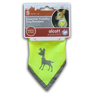 Dog Bandana- Neon Yellow- Small