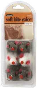 Cat Toy- Furry Mice- Cat Nip Filled- 6 Pack