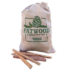 Fatwood- Fire Starter- 8 Llb Burlap Bag